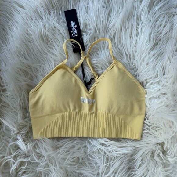 Civil Regime Pastel Yellow Kelly Seamless Bra Size Small - Picture 2 of 6